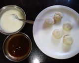 A picture of step 2 of Bread Dahi Bhalla.