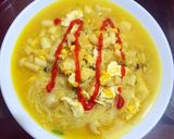 Hình bước làm 2 của món Mỳ gạo trứng nấm