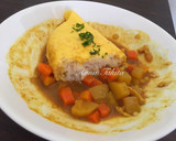 Foto langkah ke 3 dari resep Omukare (Omelette Rice Curry).