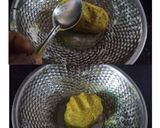 A picture of step 2 of Besan Methi Puri with Puri Chaat.