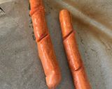 Φωτογραφία βήματος 2 της συνταγής Hot dog με λουκάνικο και καρότο