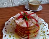 Foto langkah ke 8 dari resep Pancake capuccino enggless.