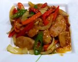 รูปขั้นตอนการทำที่ 5 ของ แหนมไก่ผัดพริก