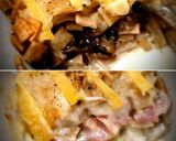 Une image de l'étape 11 de Croziflette (originale + végé).
