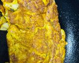 A picture of step 2 of Sesame eggs sandwich.