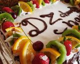 صورة لخطوة 5 من وصفة كيكة بالفواكه للمناسبات