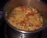 A picture of step 2 of Mixed veg Daliya.