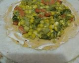 A picture of step 15 of Double Decker Makke Di Roti.