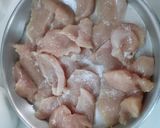 A picture of step 1 of Chicken Malai Tikka.