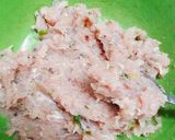 Hình bước làm 1 của món Cháo thịt bằm