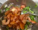 A picture of step 5 of Palak Rava toast.