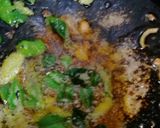 A picture of step 2 of Bhujia barey mirch.