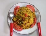 A picture of step 6 of Mix Veg Kadai Pulav.