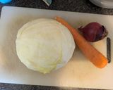 A picture of step 1 of Homemade coleslaw.