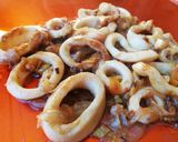 Foto del paso 5 de la receta Anillas de calamar encebolladas 🦑