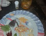 A picture of step 4 of Lemon rice and prawn curry.