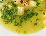 A picture of step 2 of Whey protein veggie soup..!!!✅✅.