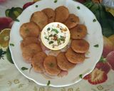 A picture of step 3 of Super healthy rajgira flour potato sabudanaPowder farali tasty cutlet with masala curd.