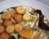 Foto langkah ke 5 dari resep Sapo Tahu Ayam Jamur.
