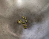 A picture of step 1 of Kashayam (South Indian chai).