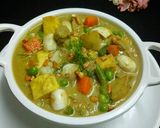 A picture of step 8 of Vegetable korma.