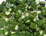 A picture of step 1 of Aloo(potato) bhindi(okra) chatakedar.