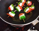 A picture of step 3 of Tri Colour Skewers.