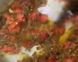 A picture of step 4 of Palak gosht.