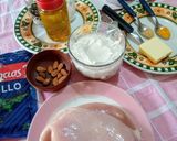 Foto del paso 1 de la receta: Queso crema casero / Torres de suprema con salsa de queso crema y manzana 🍎🍎!!!