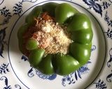 A picture of step 2 of California Farm Turkey Goulash Stuffed Sweet Pepper.