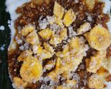 A picture of step 4 of Ela ada with banana filling.