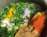 A picture of step 2 of Keema methi.