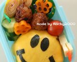 A picture of step 10 of Smiley Omurice Bento (Easy Character Bento).