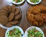 A picture of step 6 of Mixed Kibbeh 🤗🤗.