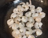 A picture of step 1 of Shrimp with Egg.