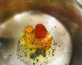 A picture of step 1 of Sindhi Kadhi.