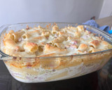 Rakott tejszínes szaftos sonkás tészta recept fázis 5 fotója
