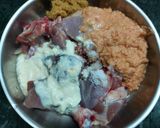 A picture of step 1 of Golbari Style Chicken Kala Bhuna.