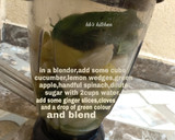 A picture of step 1 of Cucumber Mocktail.