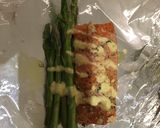 A picture of step 5 of Salmon and Asparagus Foil.