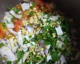 A picture of step 2 of Lentil with Veggies soup.