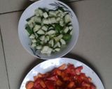 A picture of step 3 of Vegetable juice.