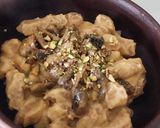 Foto del paso 7 de la receta: Ñoquis Integrales de Zapallo con Salsa de Garbanzos y Champiñones al Pesto