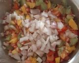 A picture of step 3 of Mix fruit salsa.