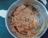 A picture of step 2 of Rich in healthy fats peanuts butter and peanuts butter dry fruits Burfi.