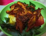 Foto langkah ke 5 dari resep Burger Nasi Ayam Suwir||Rice Burger with Shreded Chicken.