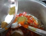 A picture of step 2 of Freanch Beans and Aloo Mater Ki Sabzi.