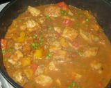 A picture of step 6 of Coconut fish curry.