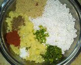 A picture of step 1 of Sabudana Vada.