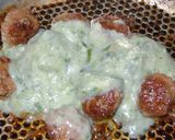 Foto del paso 7 de la receta: Papines con salsa de puerros y pulpetines